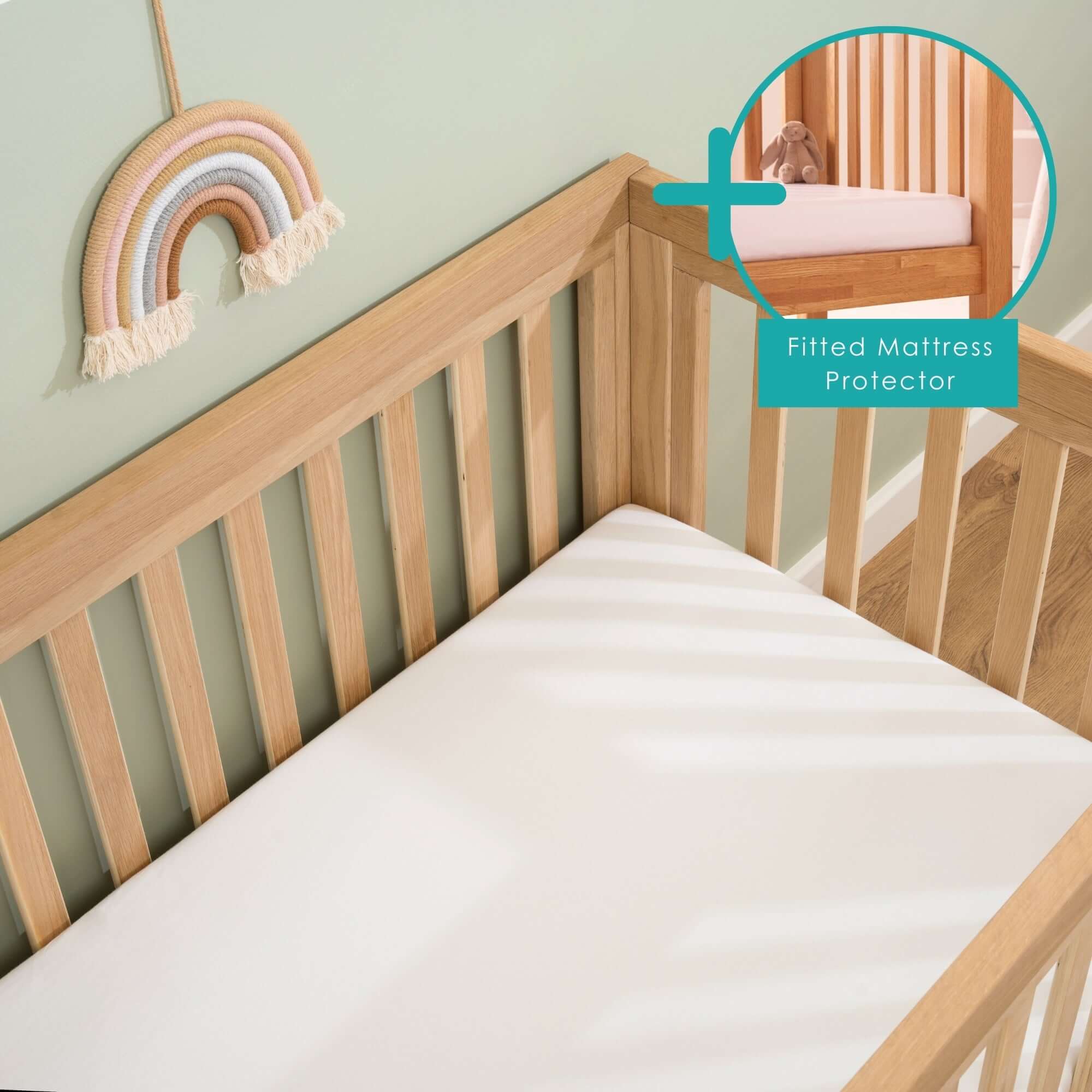2 Pack Fitted Cotton Cot Bed Sheets - 140 x 70 cm - Image 13
