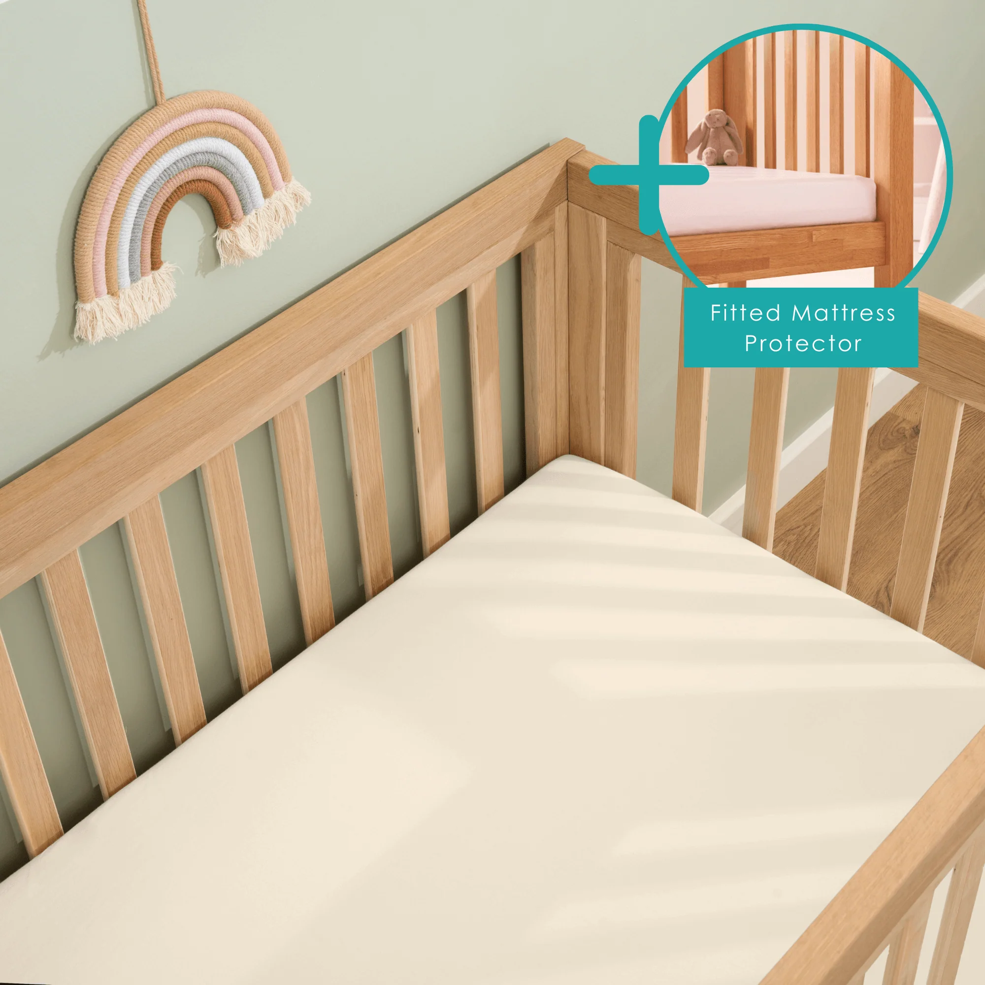 2 Pack Fitted Cotton Cot Bed Sheets - 140 x 70 cm - Image 14