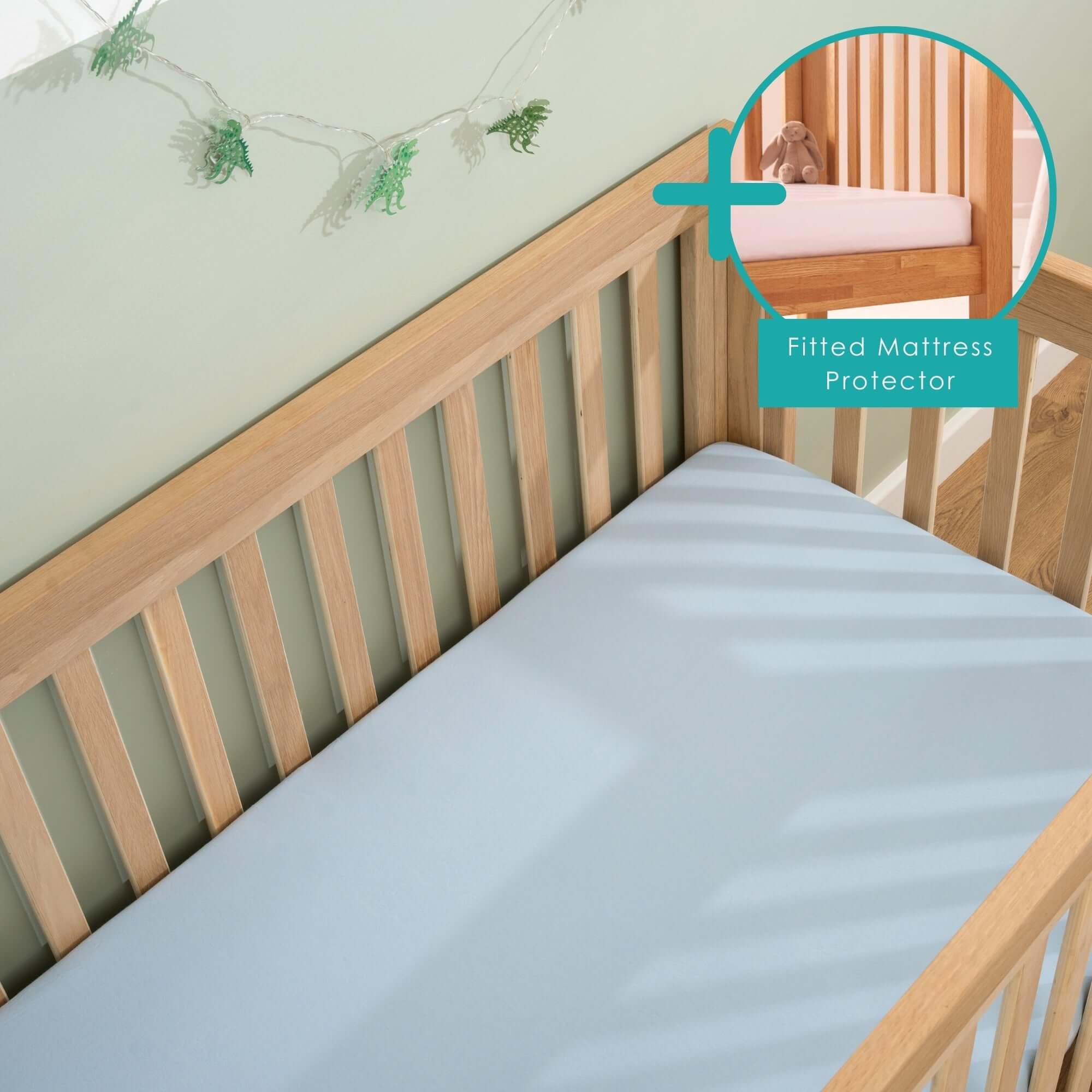 2 Pack Fitted Cotton Cot Sheets - 120 x 60 cm - Image 12