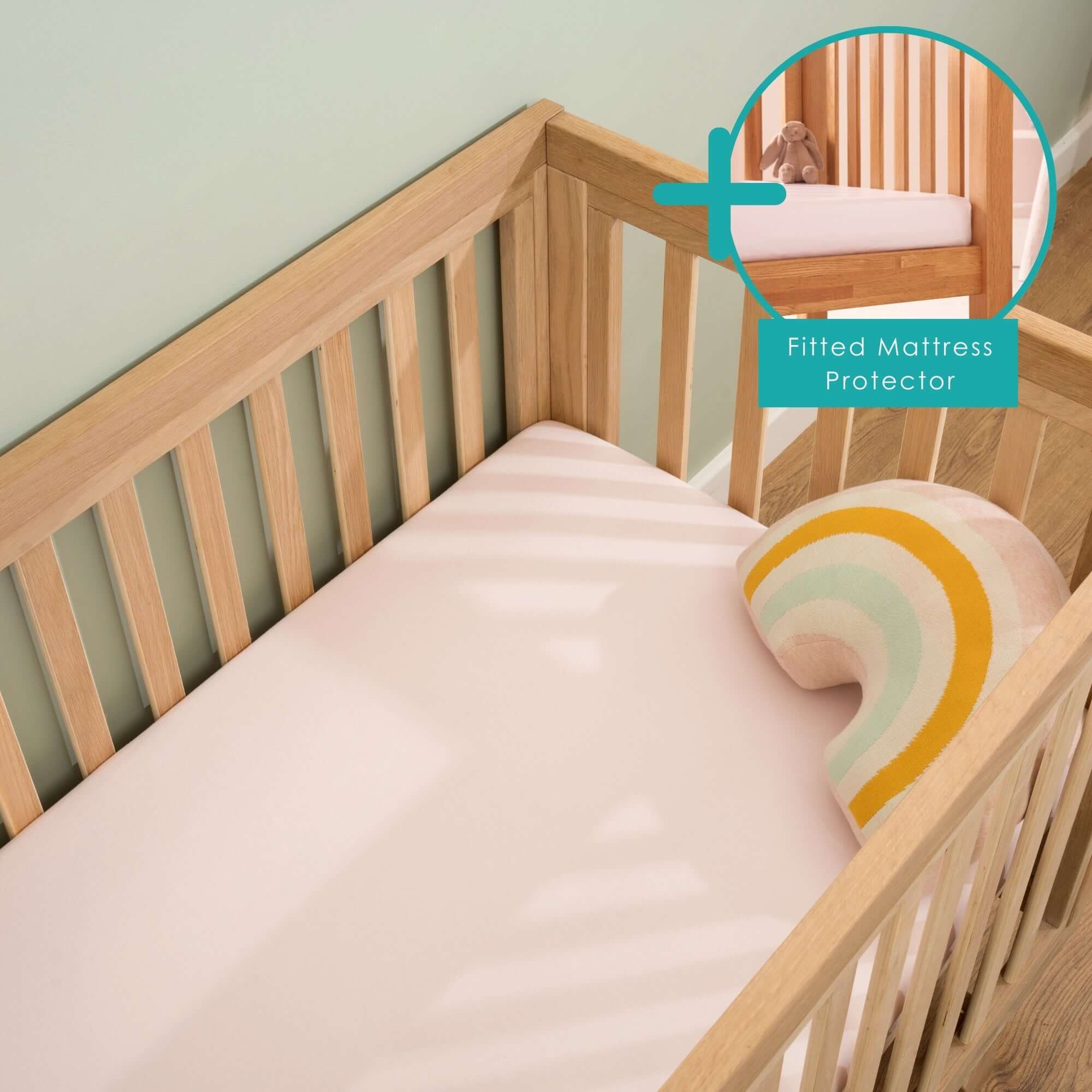 2 Pack Fitted Cotton Cot Sheets - 120 x 60 cm - Image 9