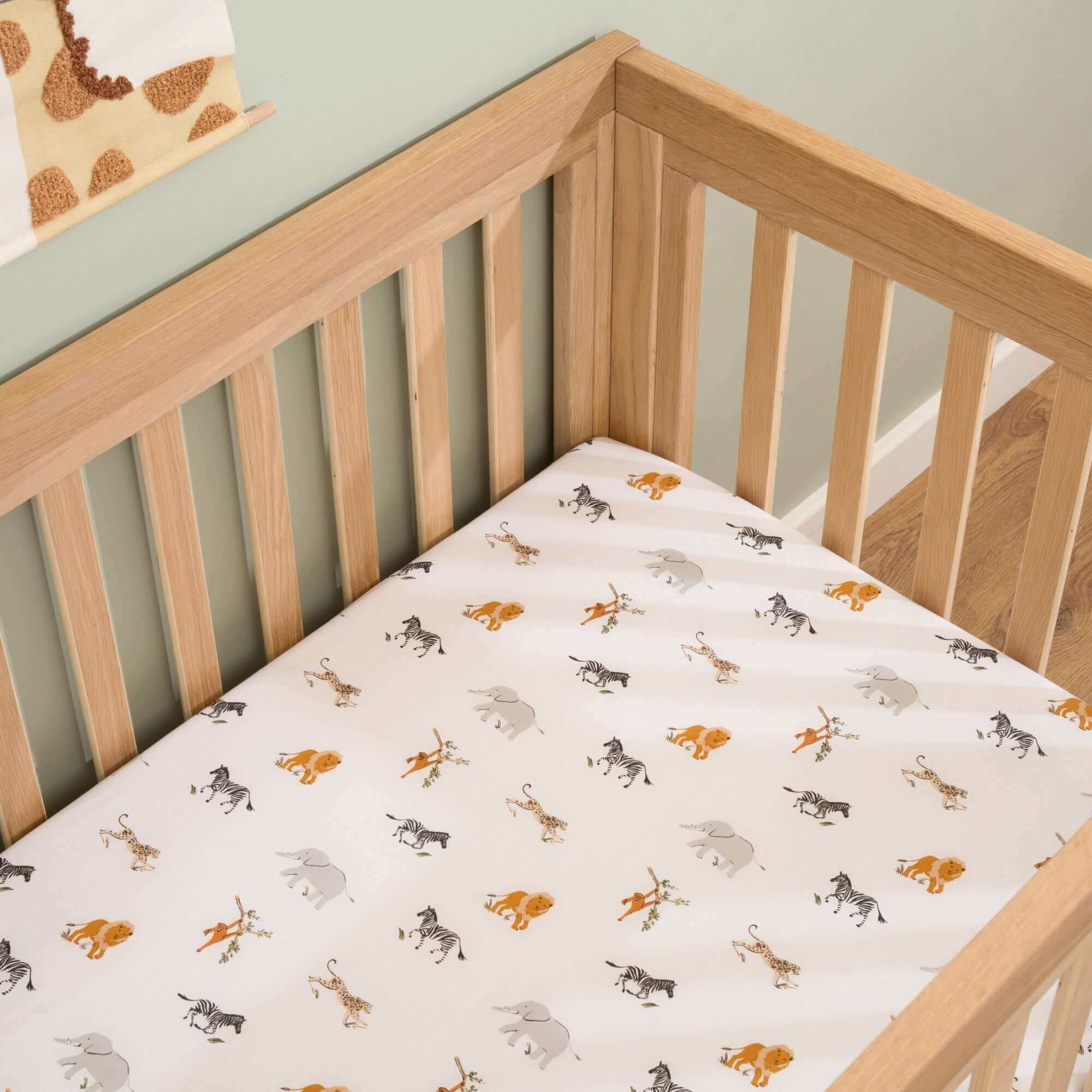 2 Pack Fitted Jungle Dream Cot Bed Sheets - 140 x 70 cm