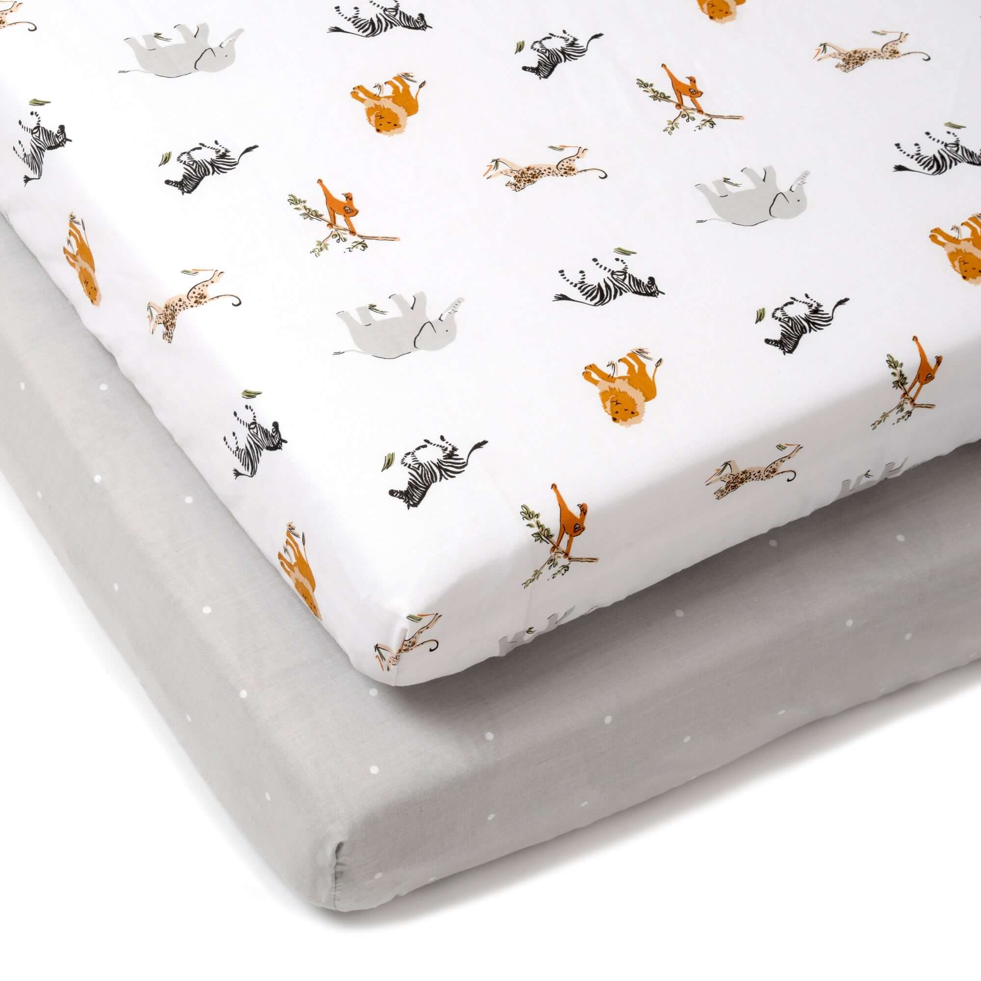 2 Pack Fitted Jungle Dream Cot Bed Sheets - 140 x 70 cm - Image 3