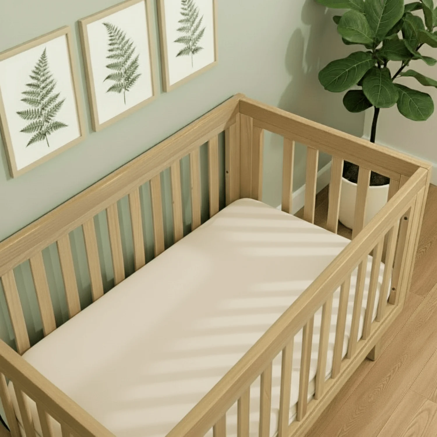 2 Pack Organic Cot Bed Sheets - 140 x 70 cm