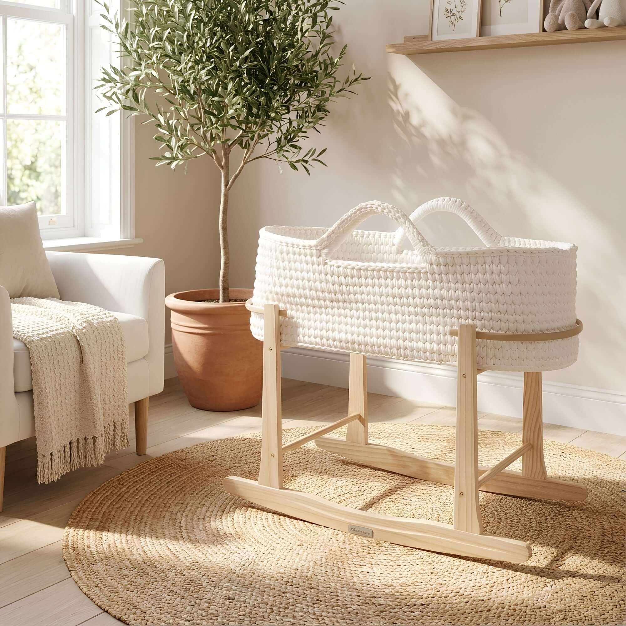 Crochet Moses Basket With Stand