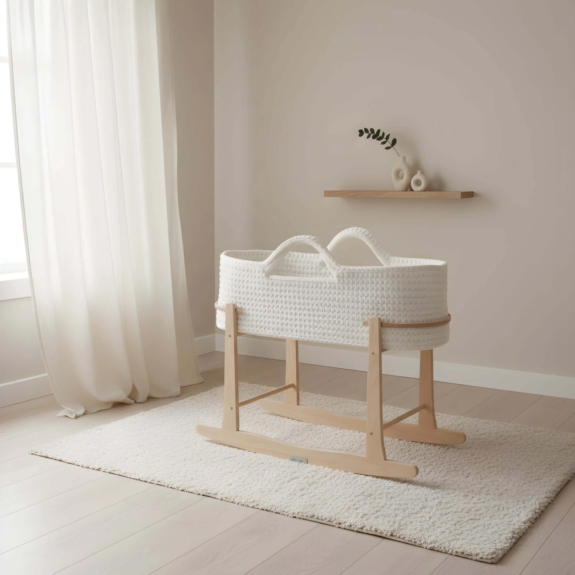 Crochet Moses Basket With Stand - Image 3