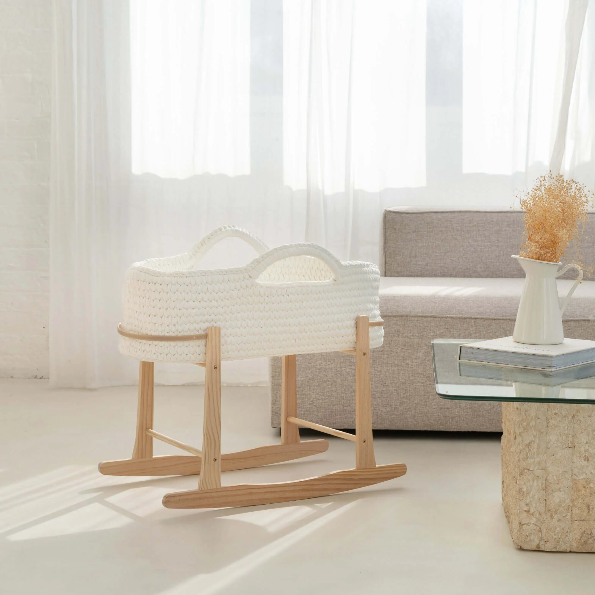 Crochet Moses Basket With Stand - Image 6