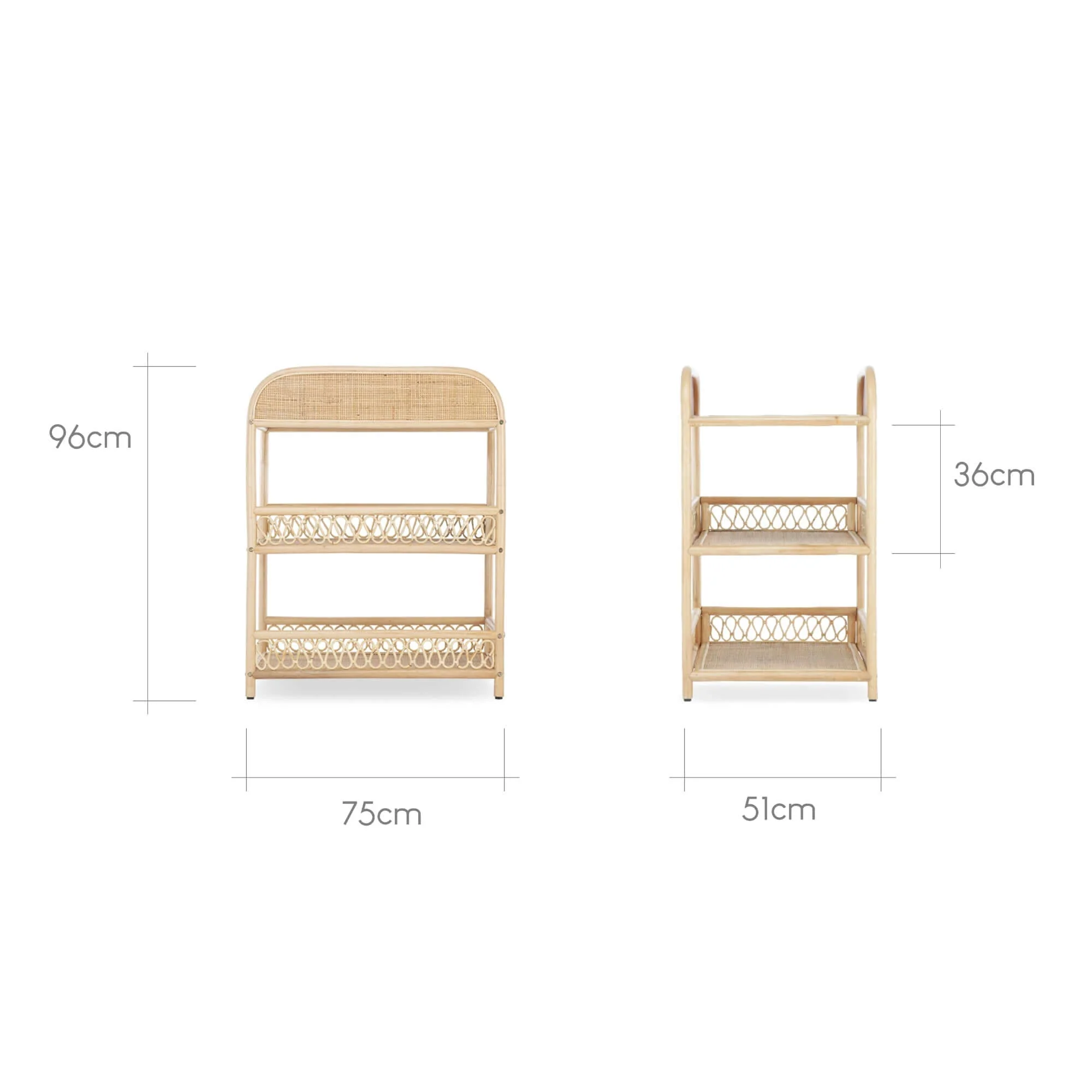 CuddleCo Aria Rattan Changing Table - Image 3