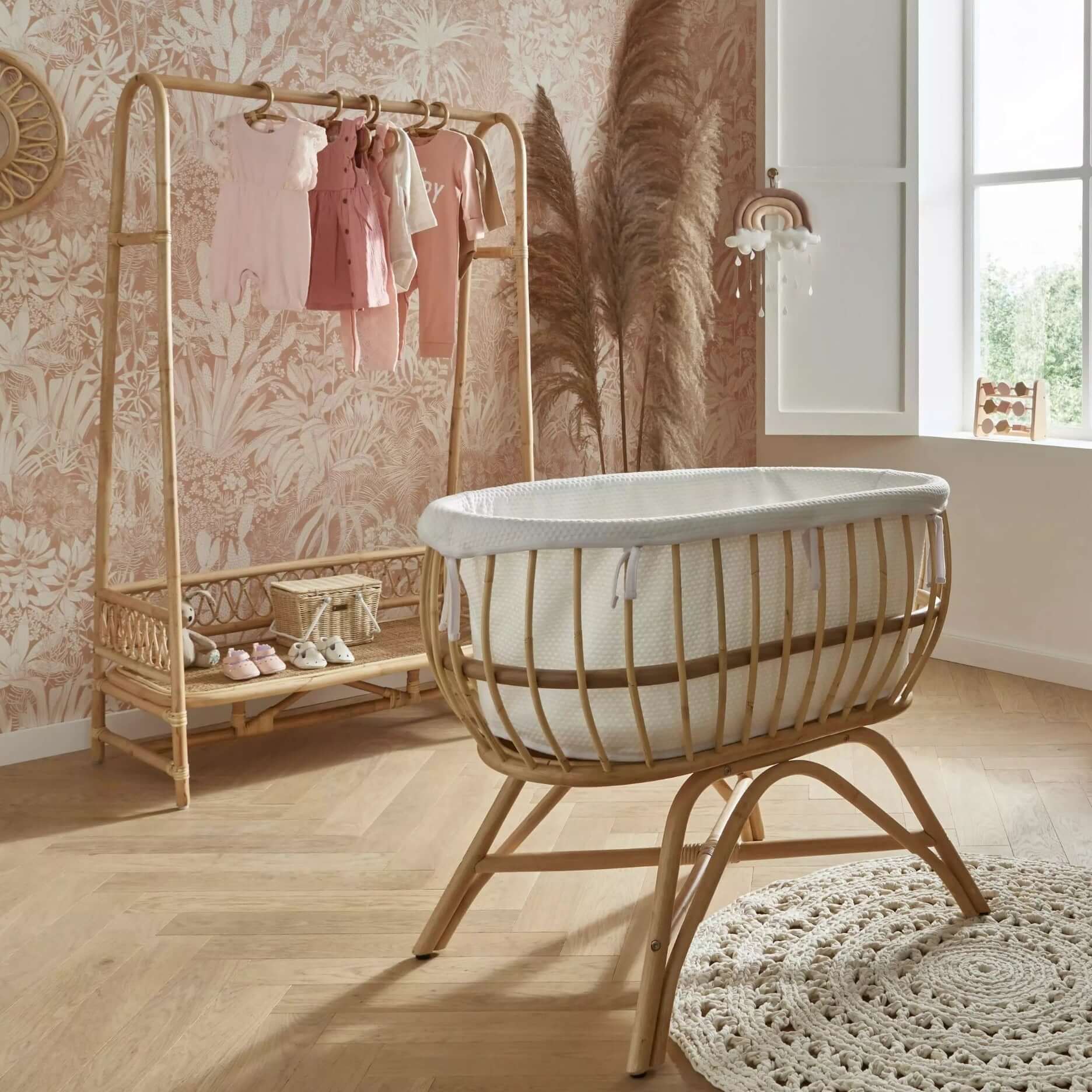 CuddleCo Aria Rattan Crib - Image 3