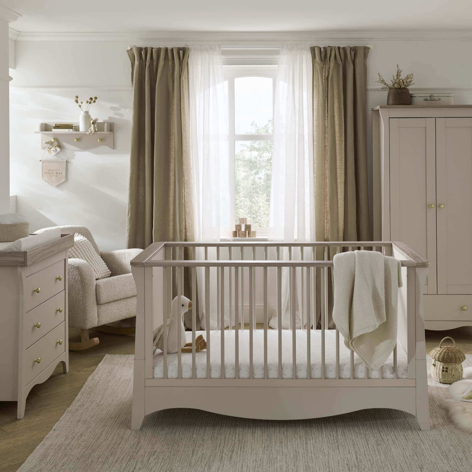 CuddleCo Clara 2 Piece Nursery Furniture Set