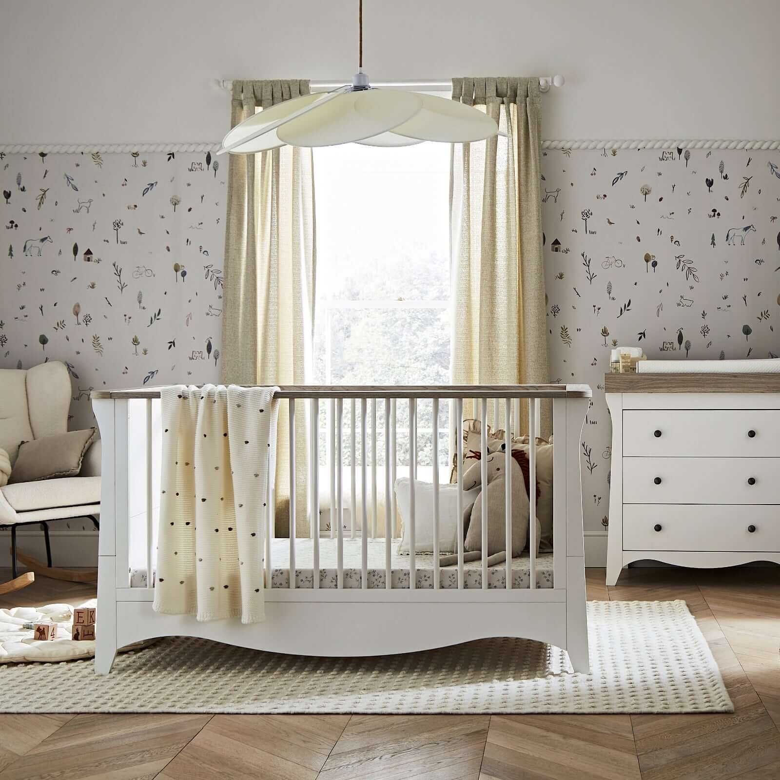 CuddleCo Clara 2 Piece Nursery Furniture Set - Image 11