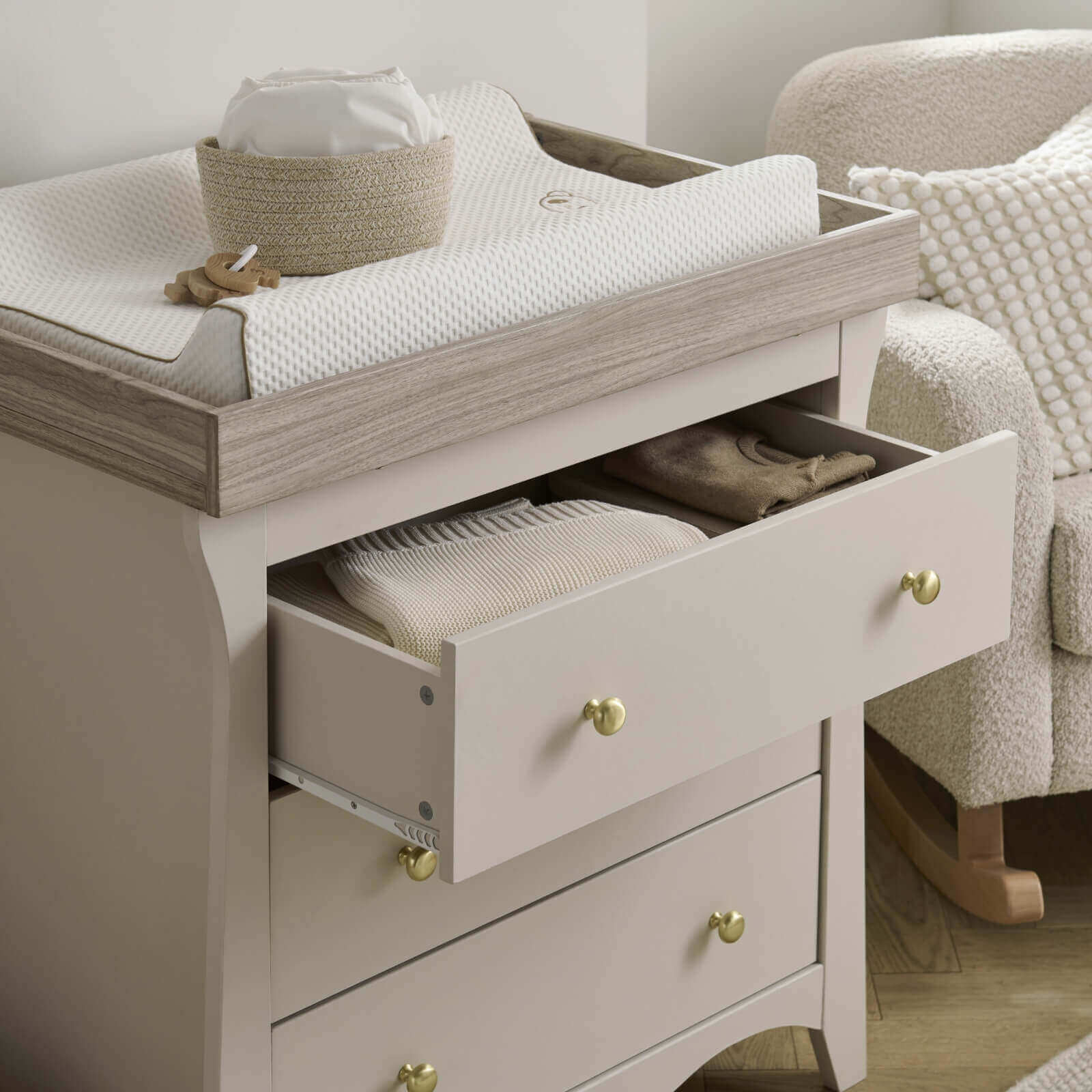CuddleCo Clara 2 Piece Nursery Furniture Set - Image 8