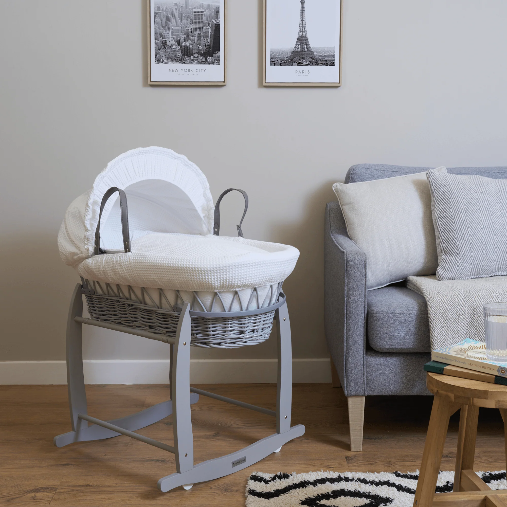 Deluxe Rocking Moses Basket Stand - Image 3