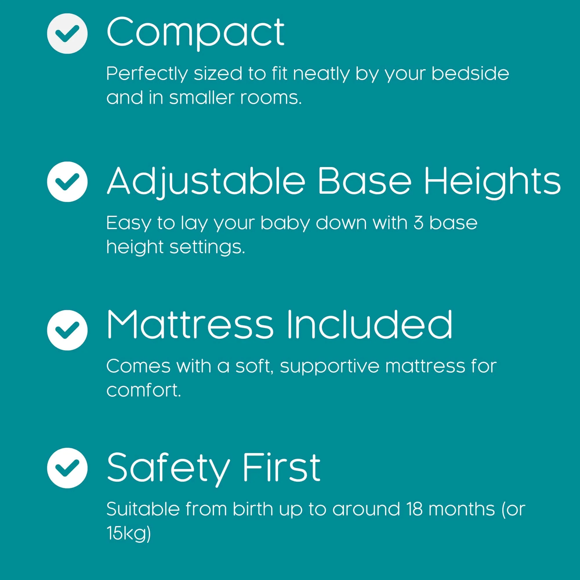 East Coast Space Saver Cot with Mattress Bundle - Image 4