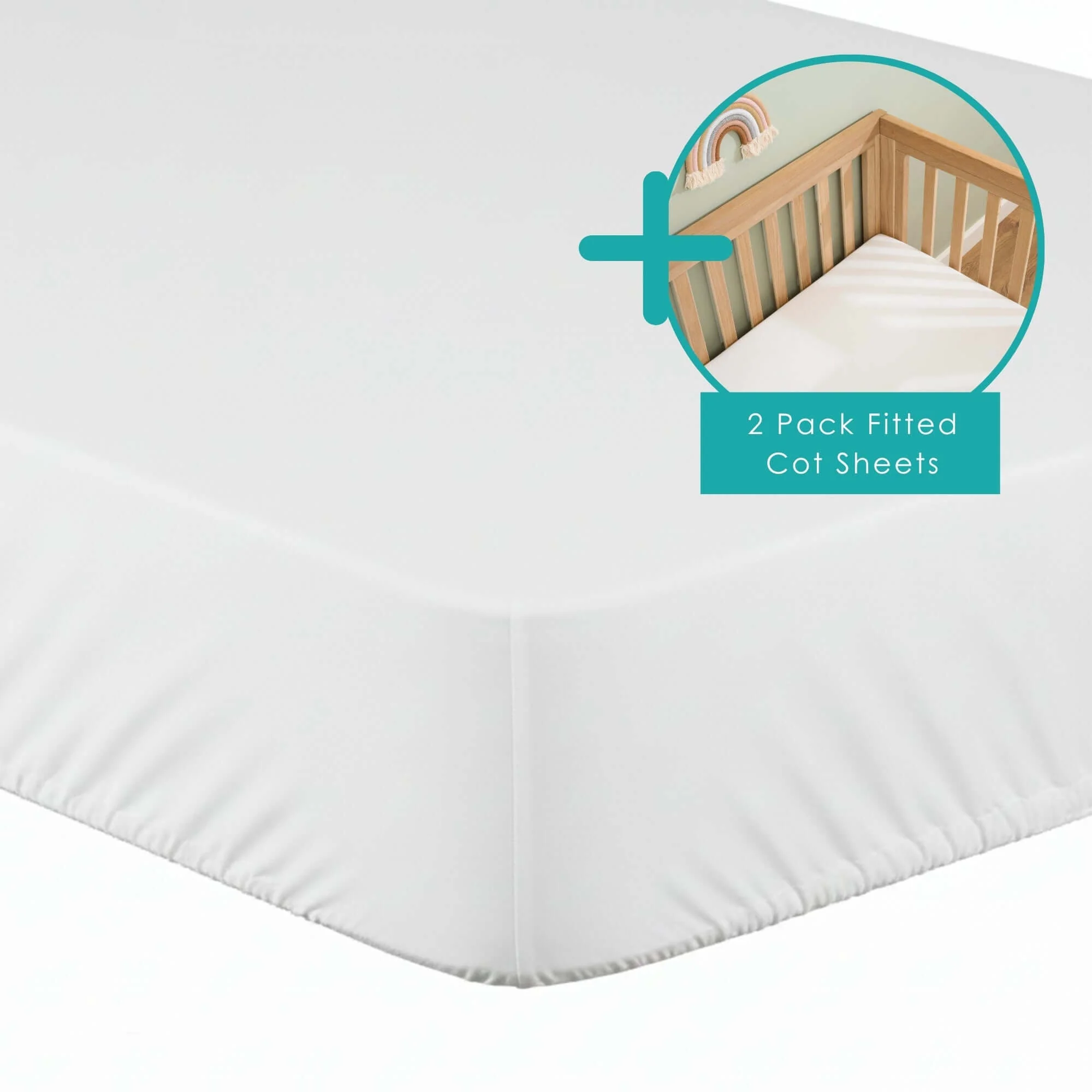Fitted Cot Mattress Protector - 120 x 60 cm - Image 6