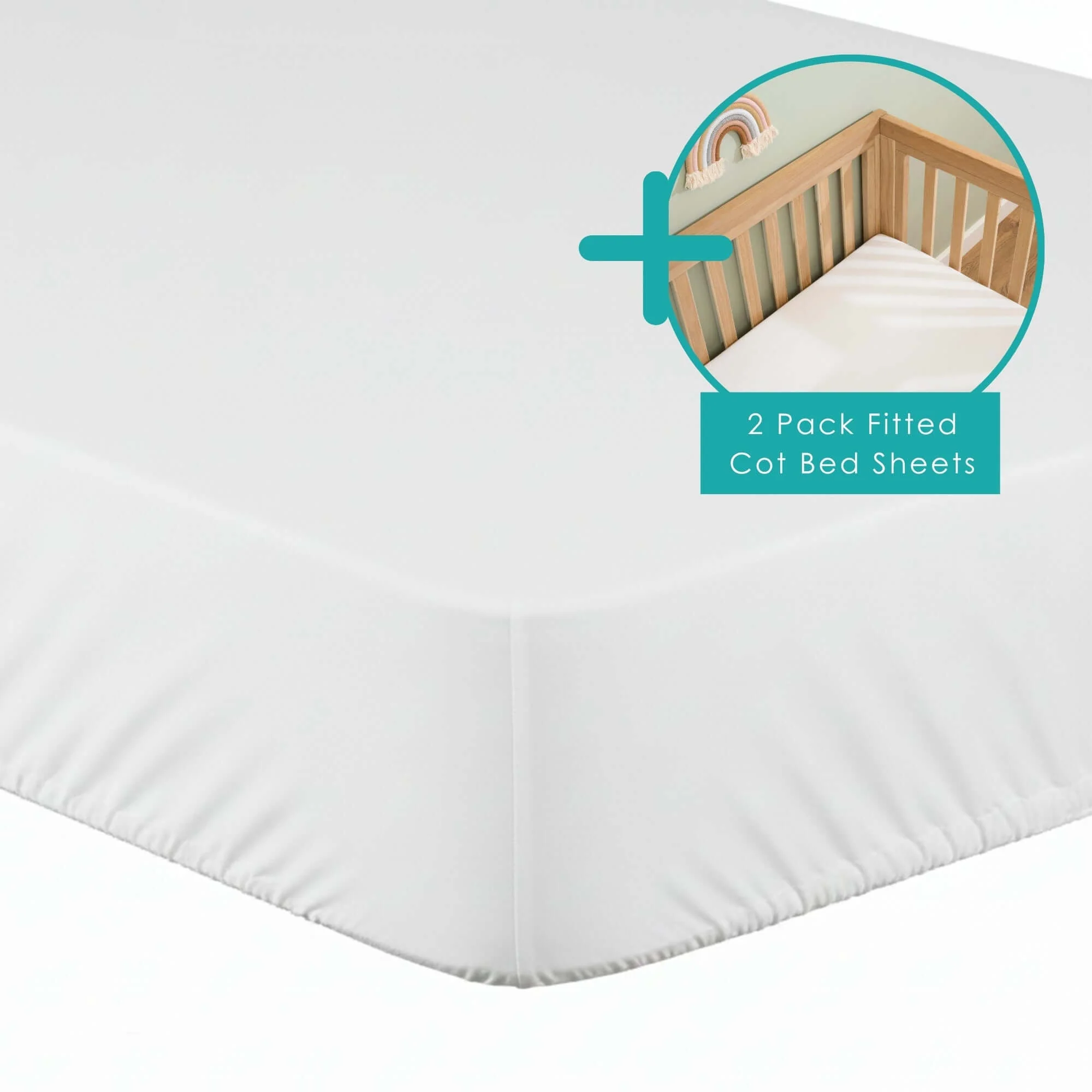 Fitted Cot Bed Mattress Protector - 140 x 70 cm - Image 6