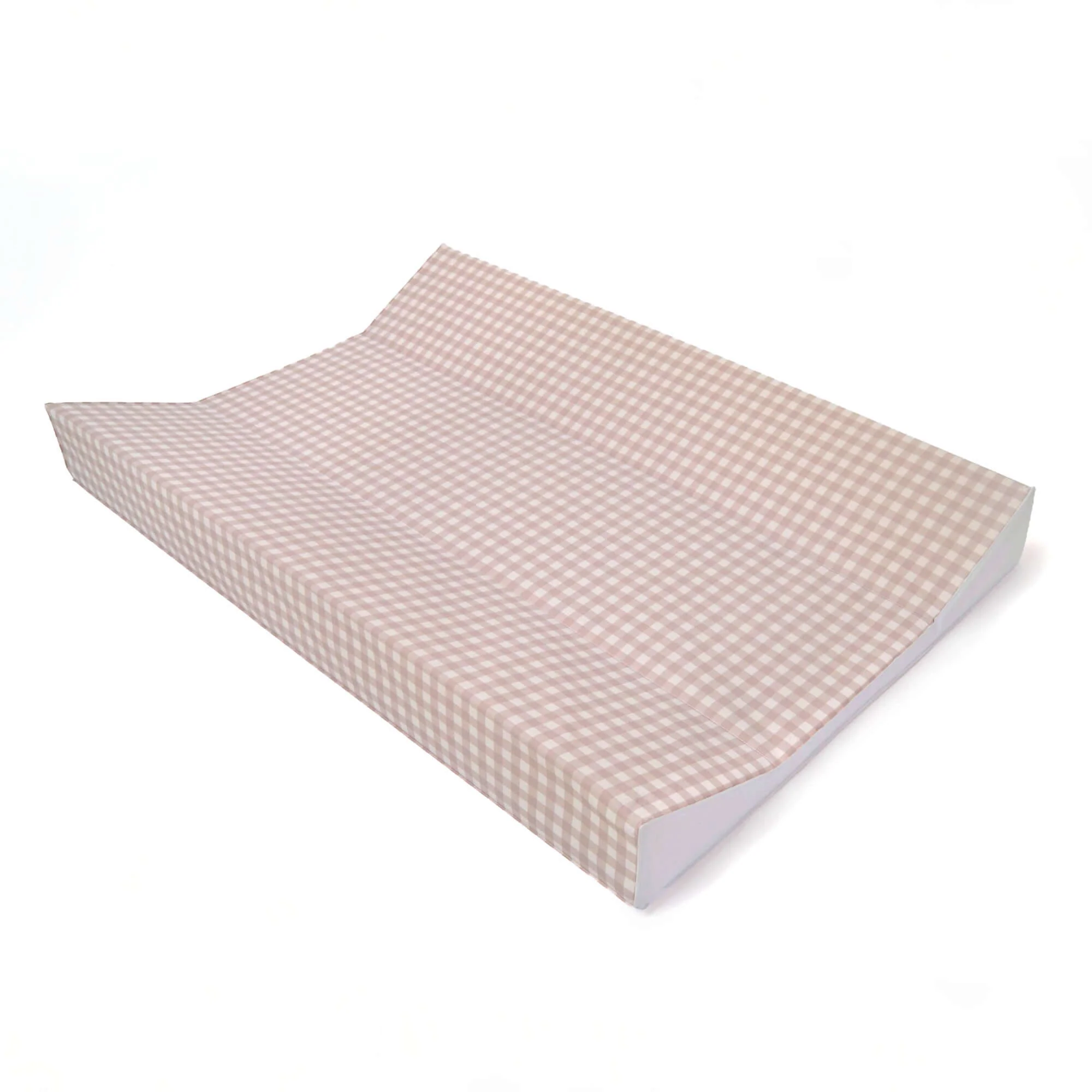 Gingham Anti-Roll Wedge Baby Changing Mat - Image 6