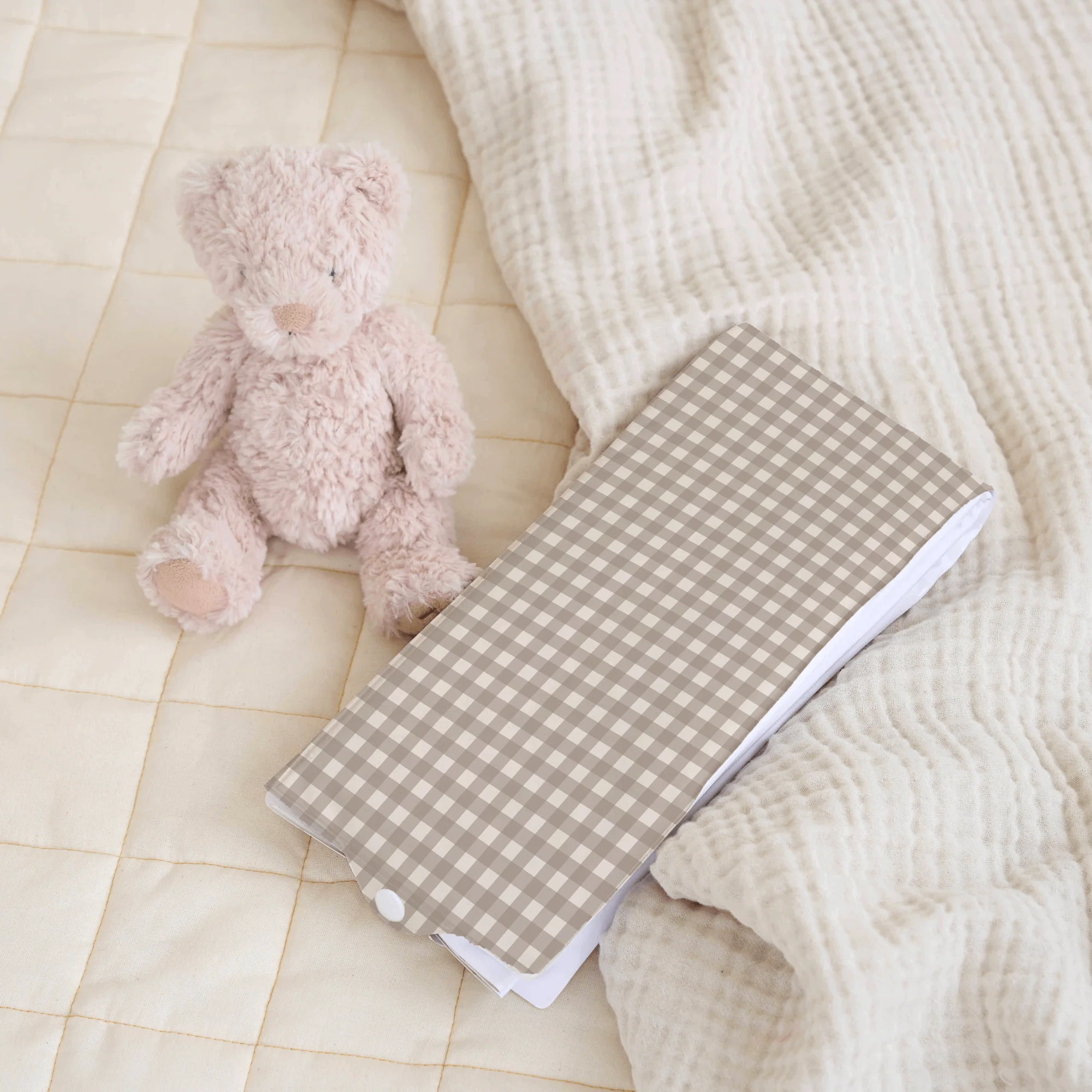 Gingham Foldable Travel Changing Mat - Image 2