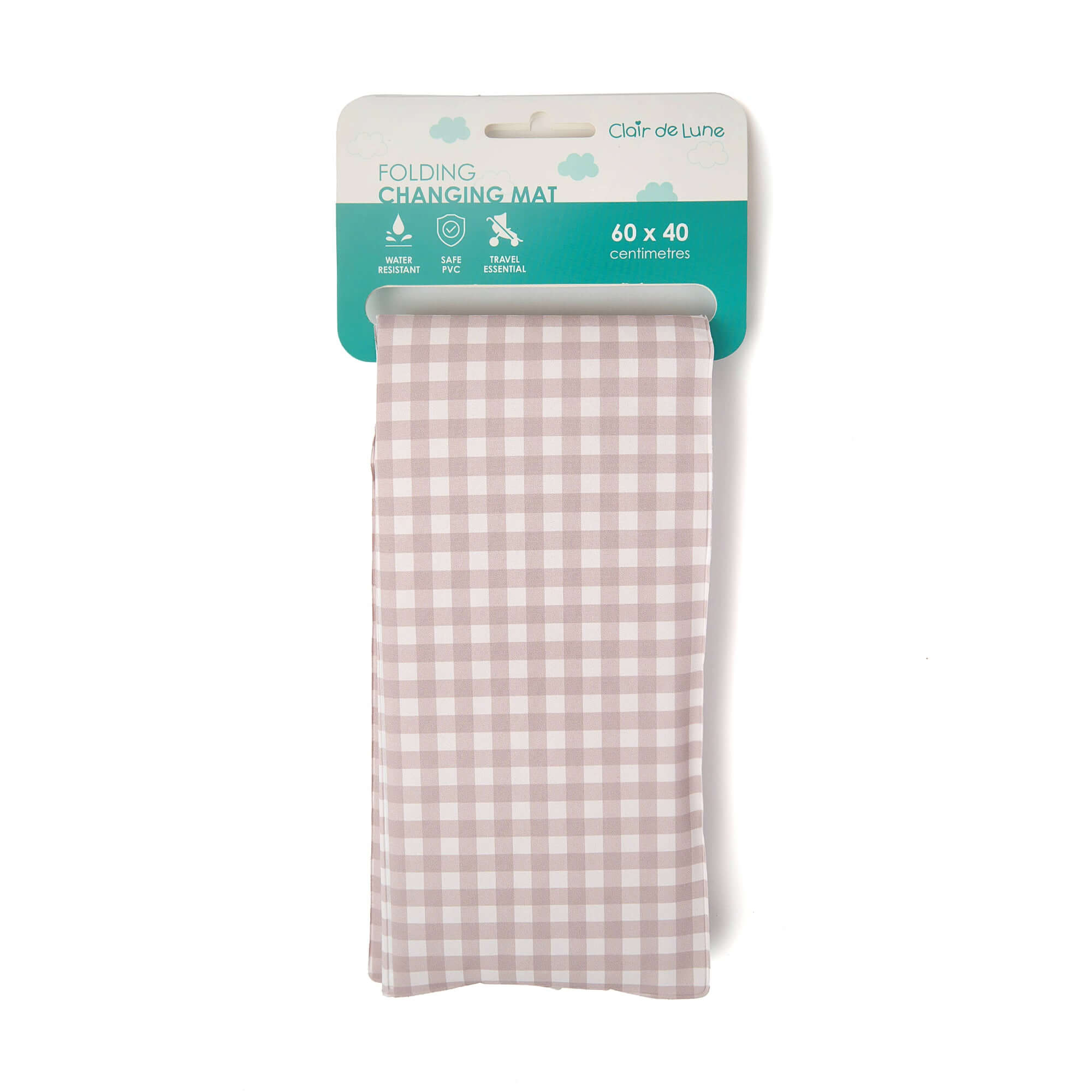 Gingham Foldable Travel Changing Mat - Image 6