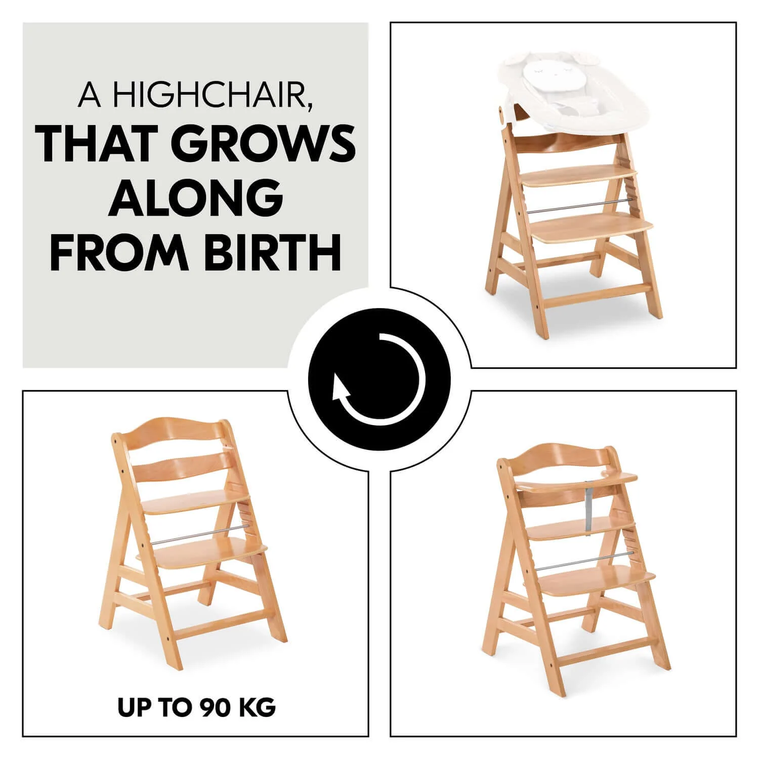 Hauck Alpha+ Wooden Highchair - Image 6