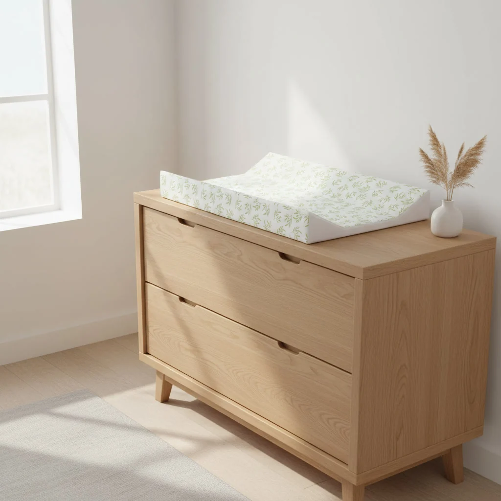 Leaf Anti-Roll Wedge Baby Changing Mat - Image 7