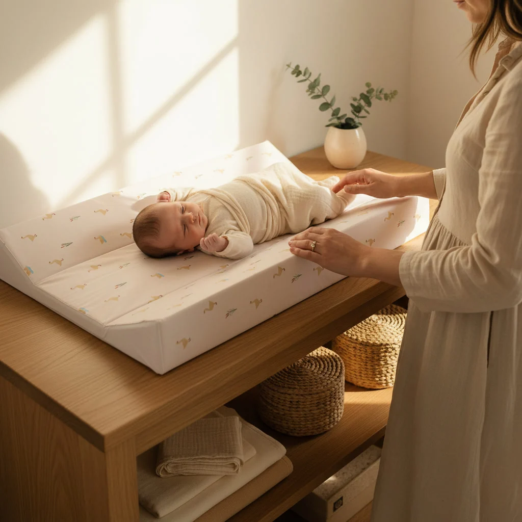 Little Duckling Anti-Roll Wedge Baby Changing Mat - Image 3