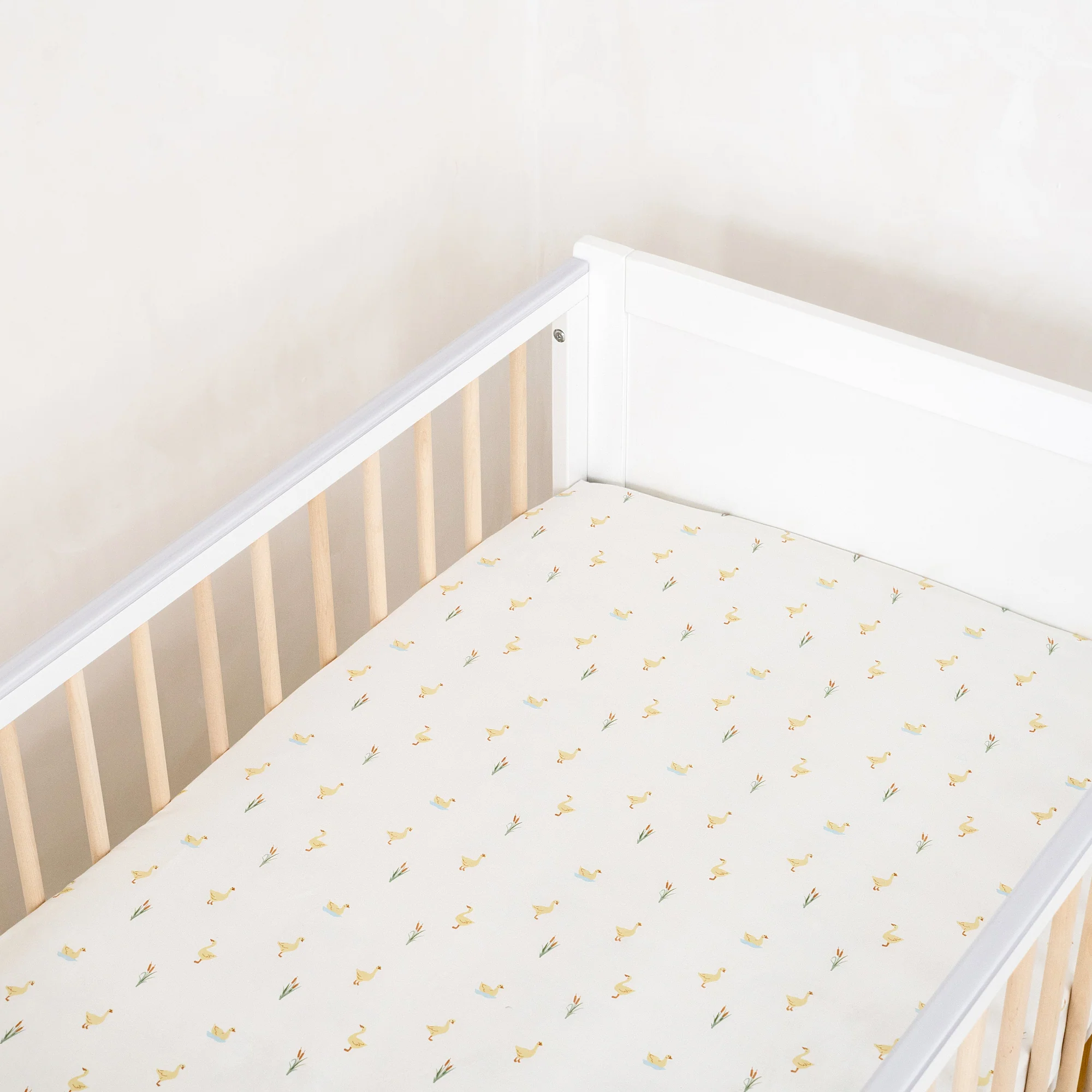 2 Pack Fitted Little Duckling Cot Bed Sheets - 140 x 70 cm