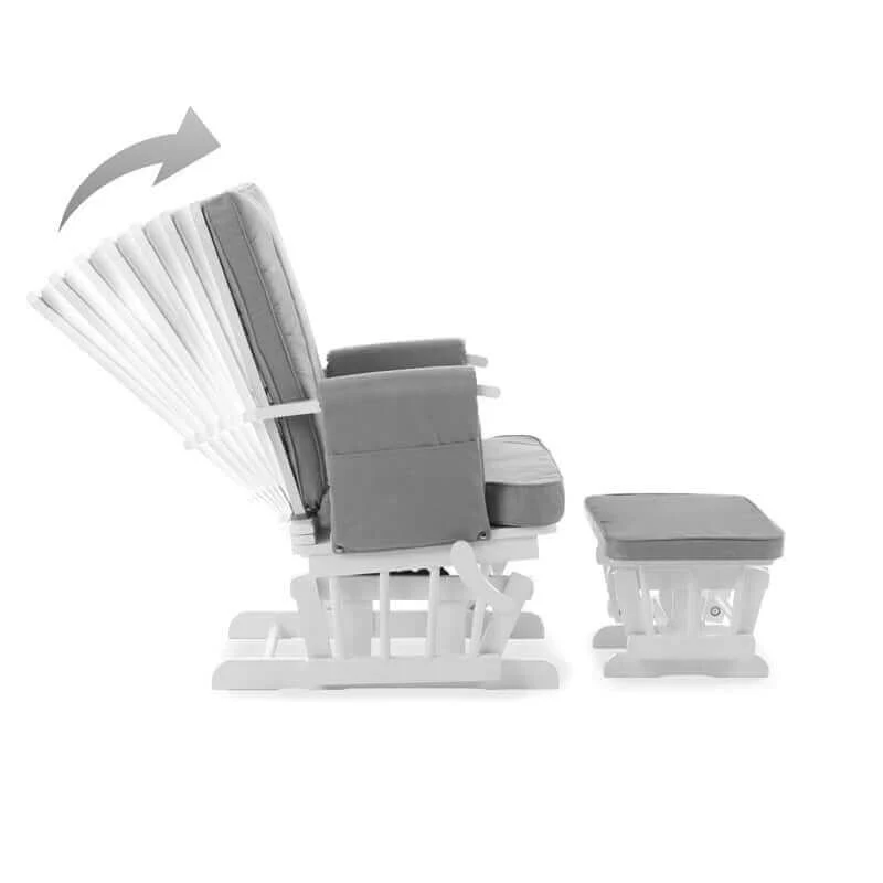 Obaby Deluxe Reclining Glider Chair and Stool - Image 2