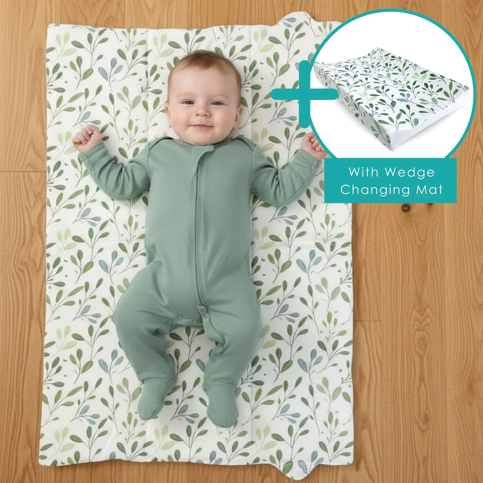 Olive Foldable Travel Changing Mat - Image 9