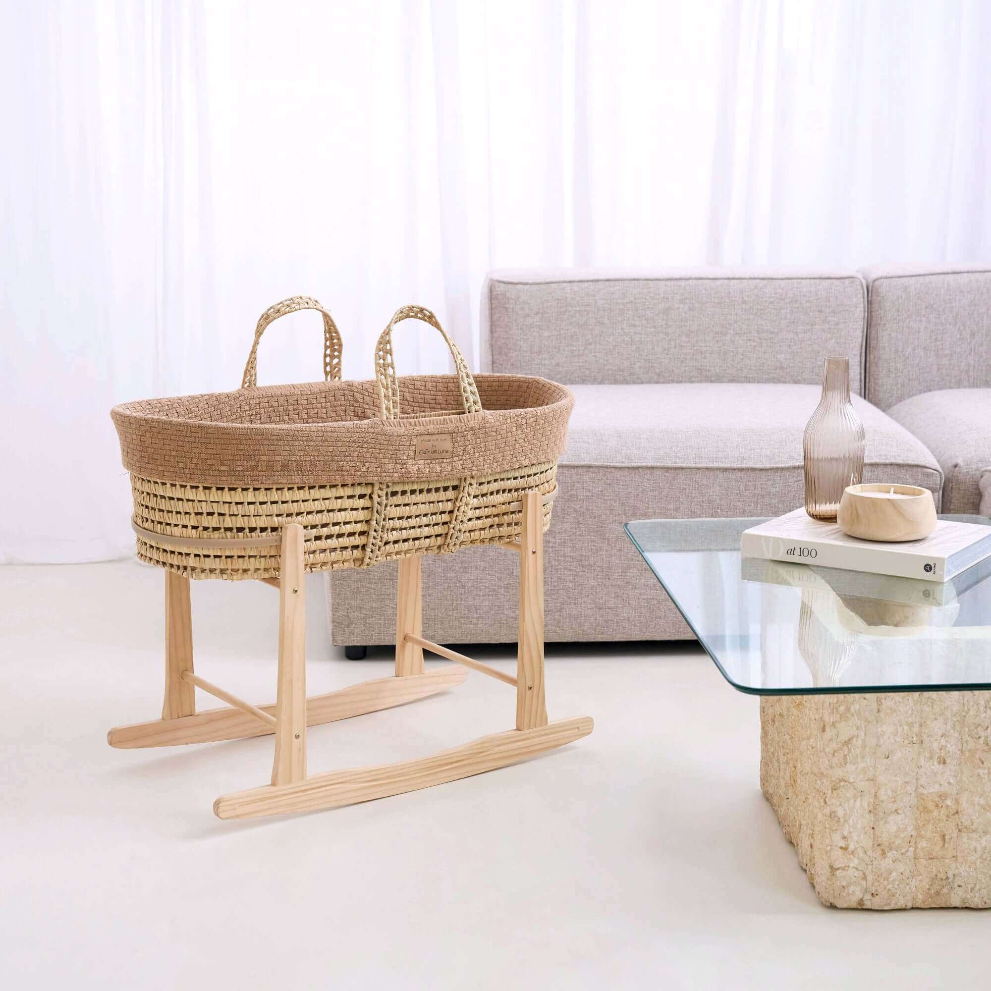 Organic Knitted Moses Basket Dressing - Image 12