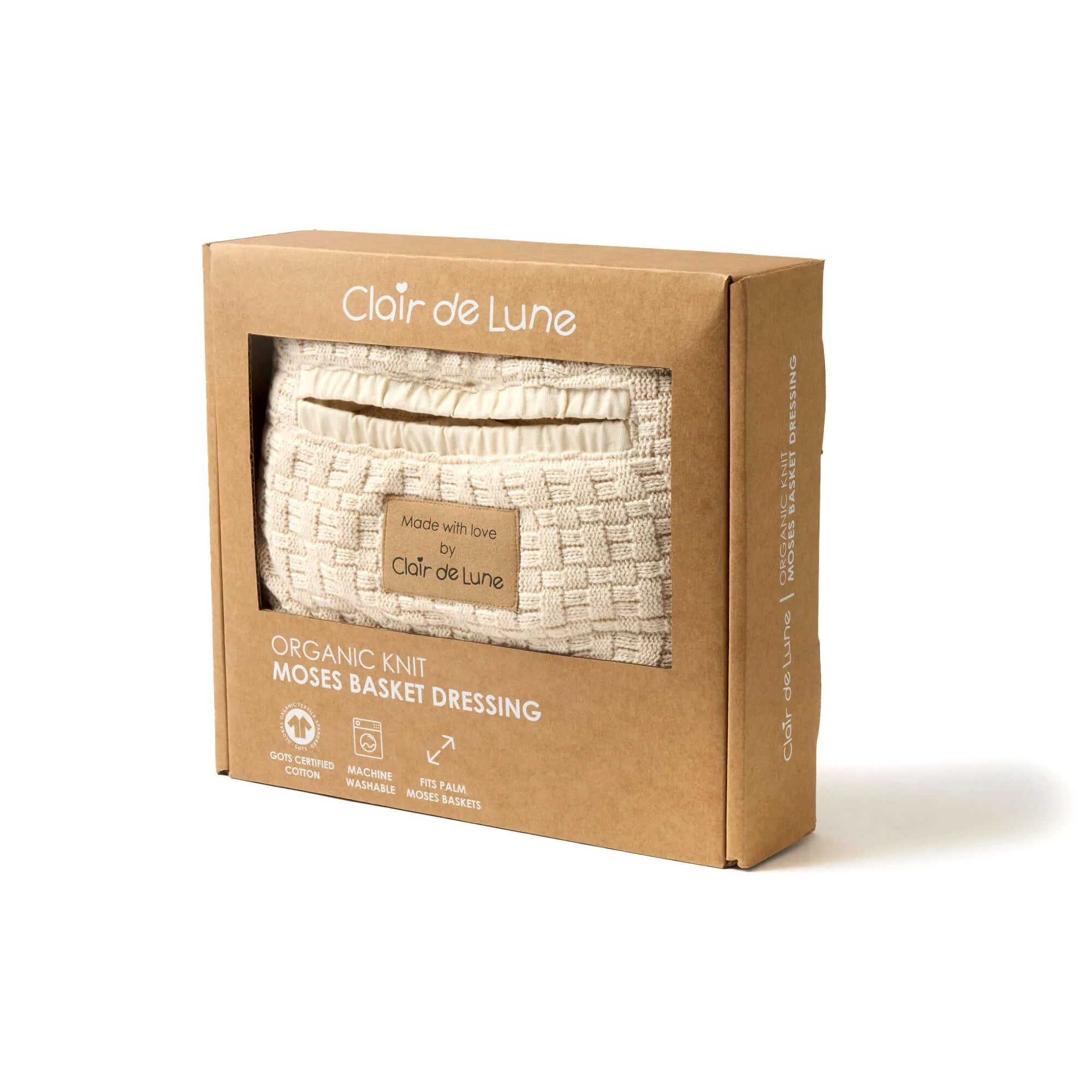 Organic Knitted Moses Basket Dressing - Image 2