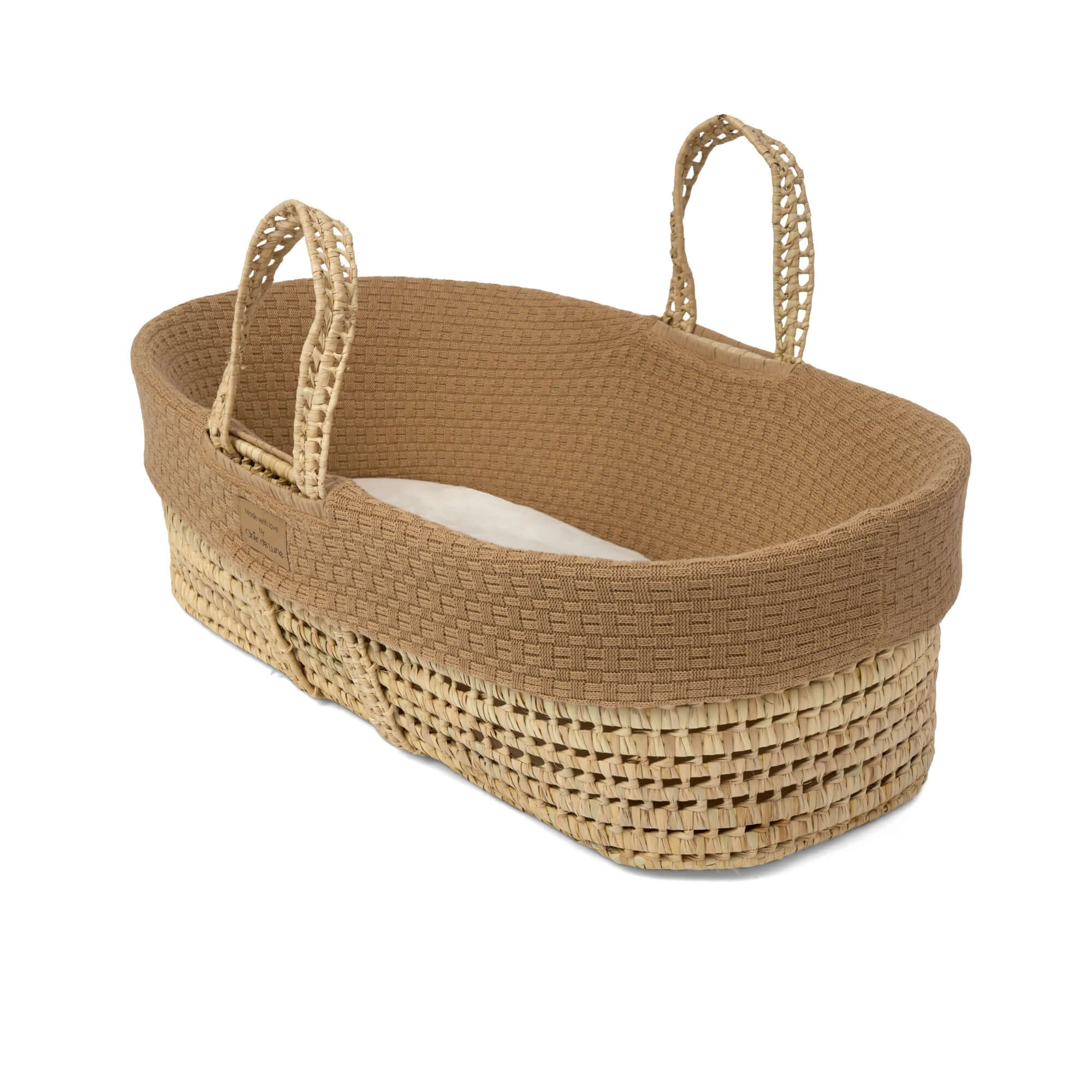 Organic Knitted Palm Moses Basket - Image 15