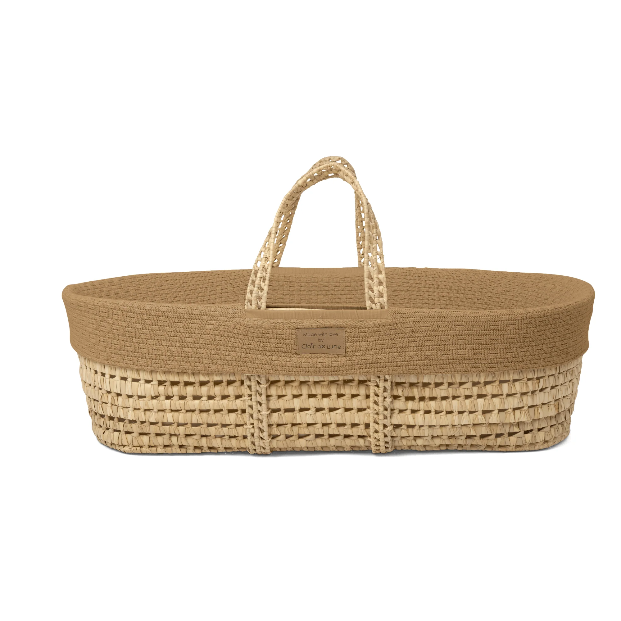 Organic Knitted Palm Moses Basket - Image 16