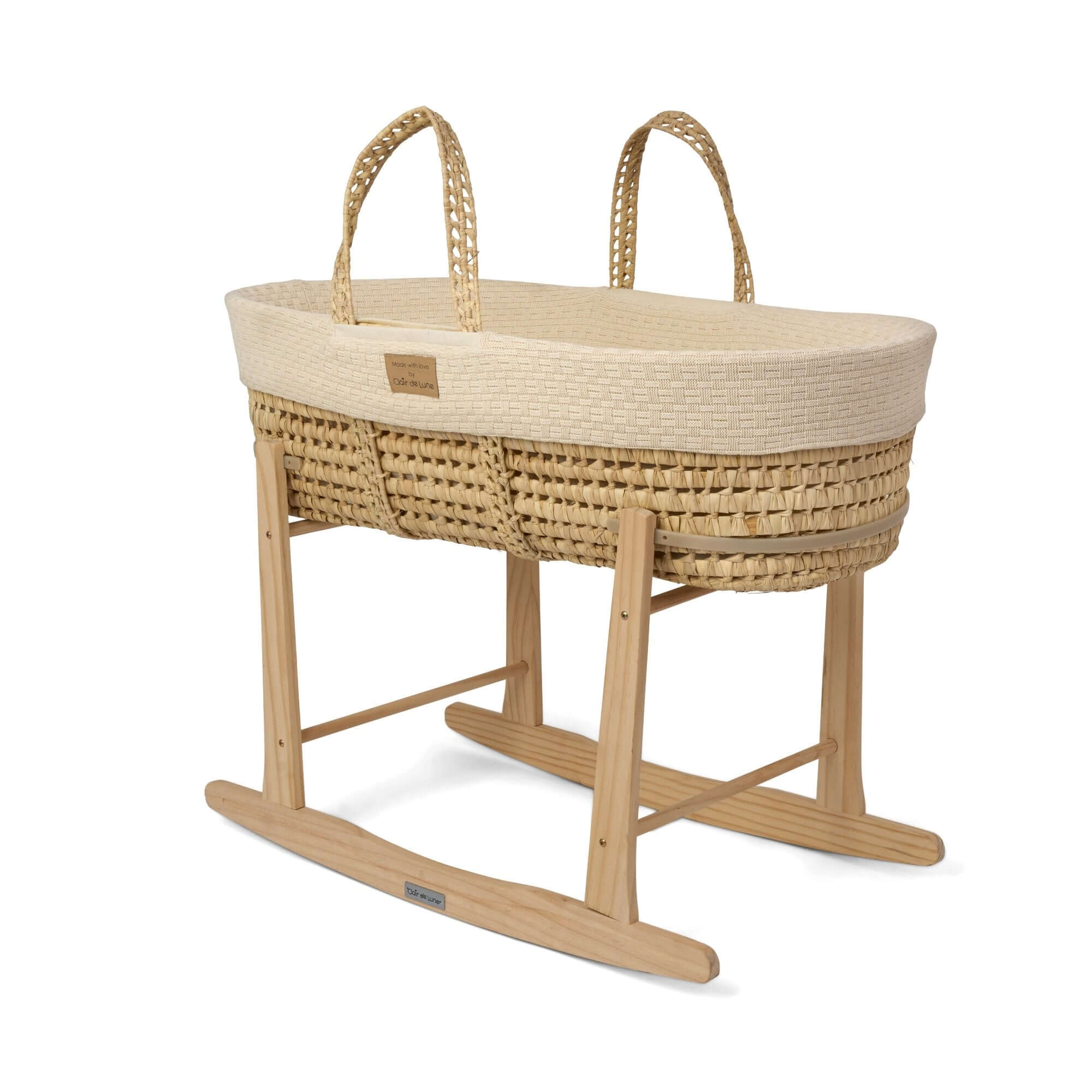 Organic Knitted Palm Moses Basket - Image 10