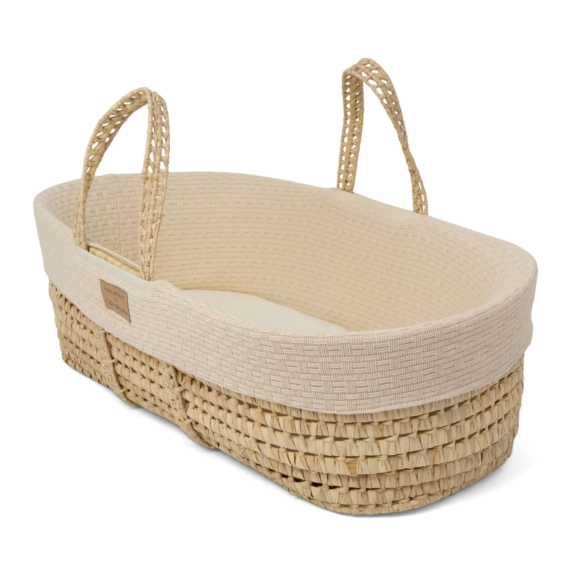 Organic Knitted Palm Moses Basket - Image 2