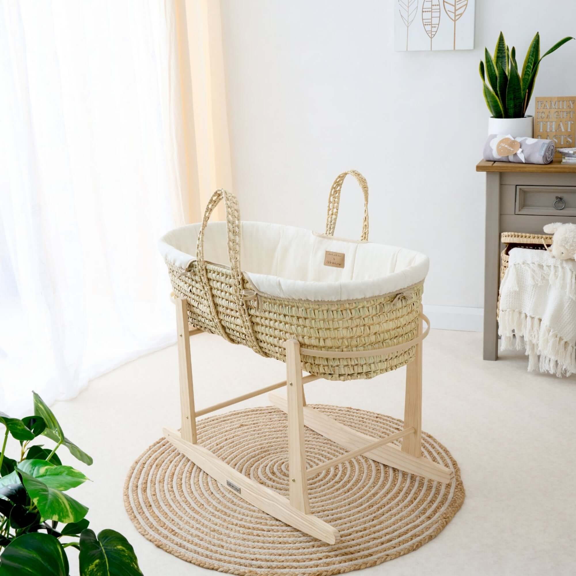 Organic Palm Moses Basket