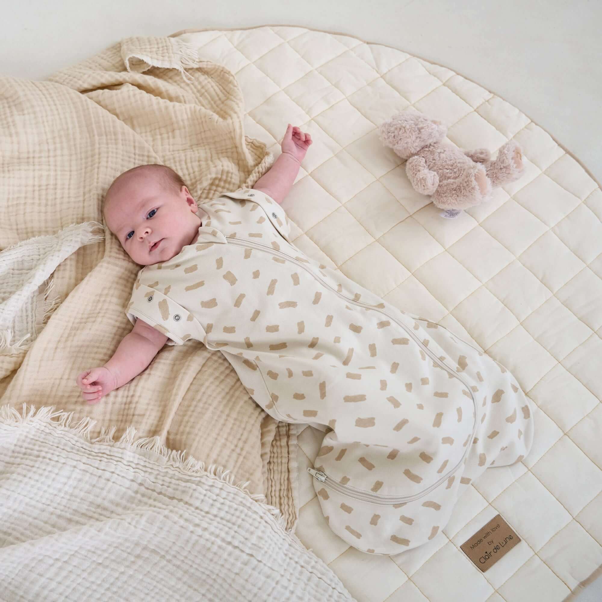 Organic Play Mat & Wooden Play Gym Set - Image 7
