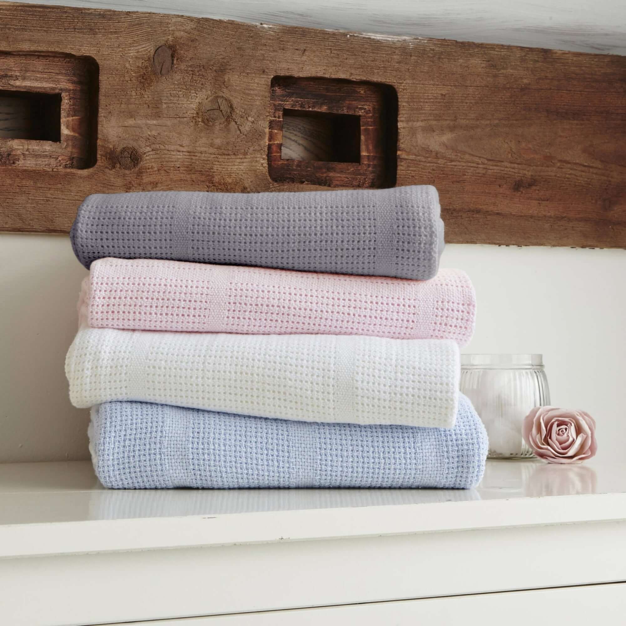 Soft Cotton Cellular Cot Blanket - Image 5