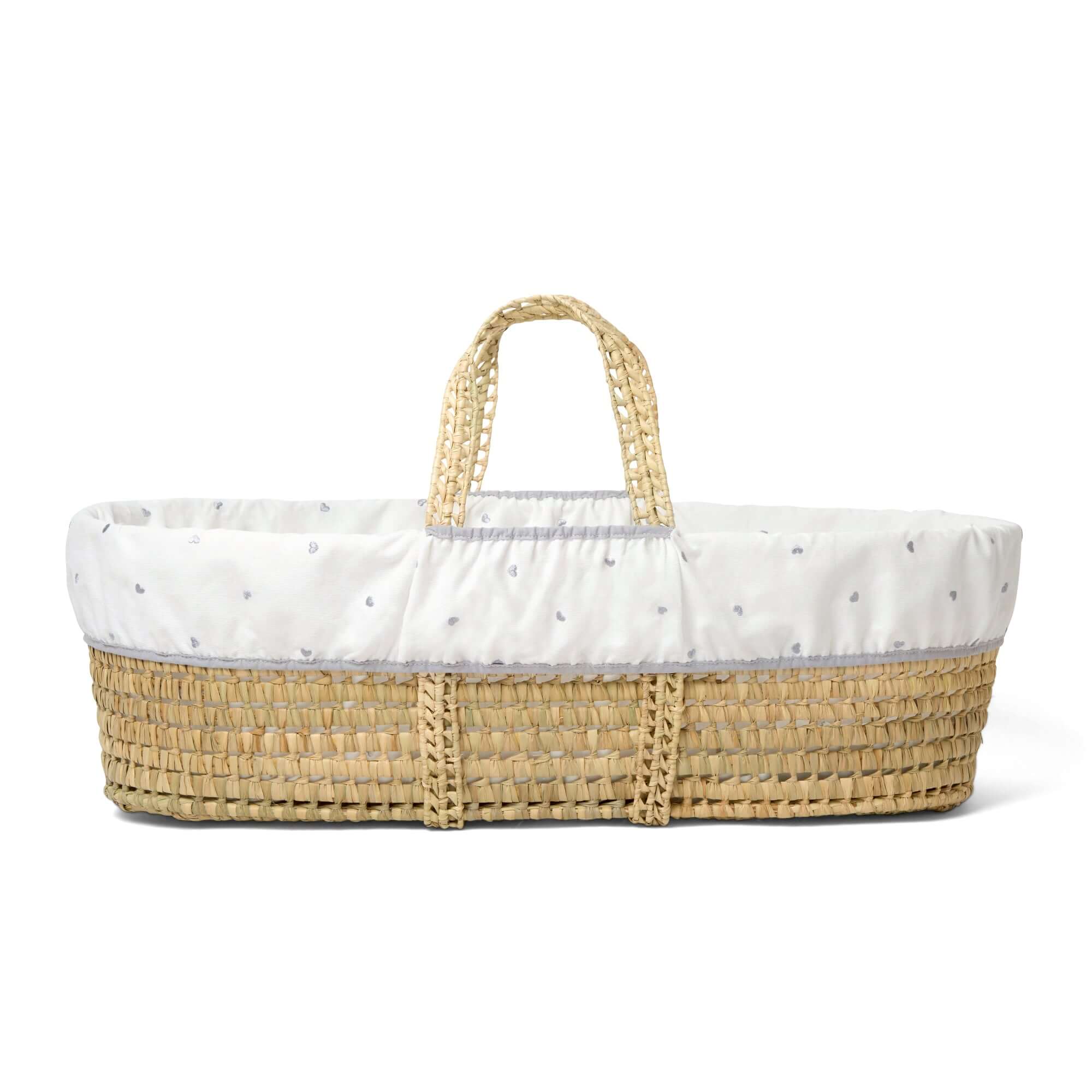 Special Buy - Lullaby Hearts Palm Moses Basket with Stand Bundle - Image 4