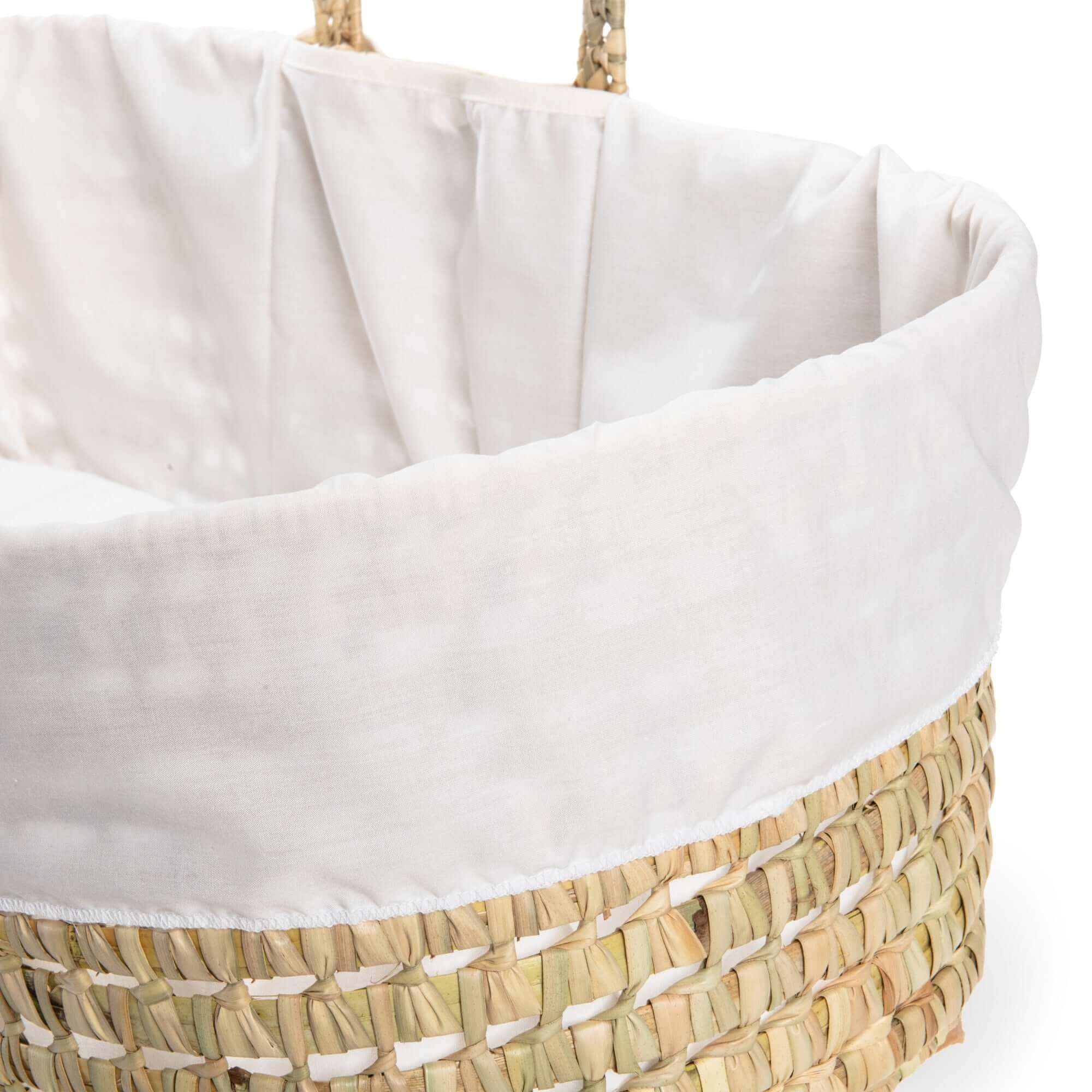 Special Buy - Scandi Palm Moses Basket With Stand Bundle - Image 4