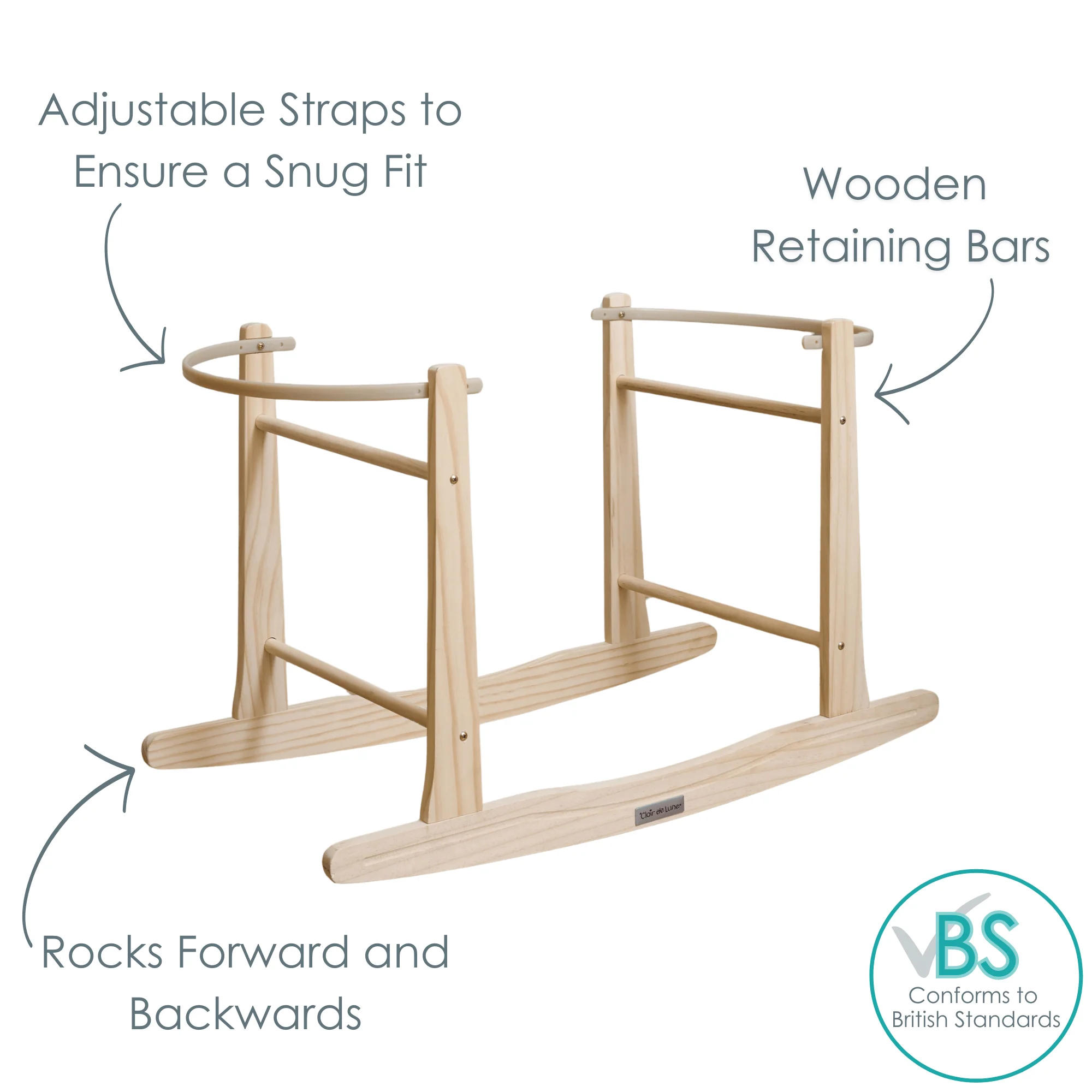 Standard Rocking Moses Basket Stand - Image 3