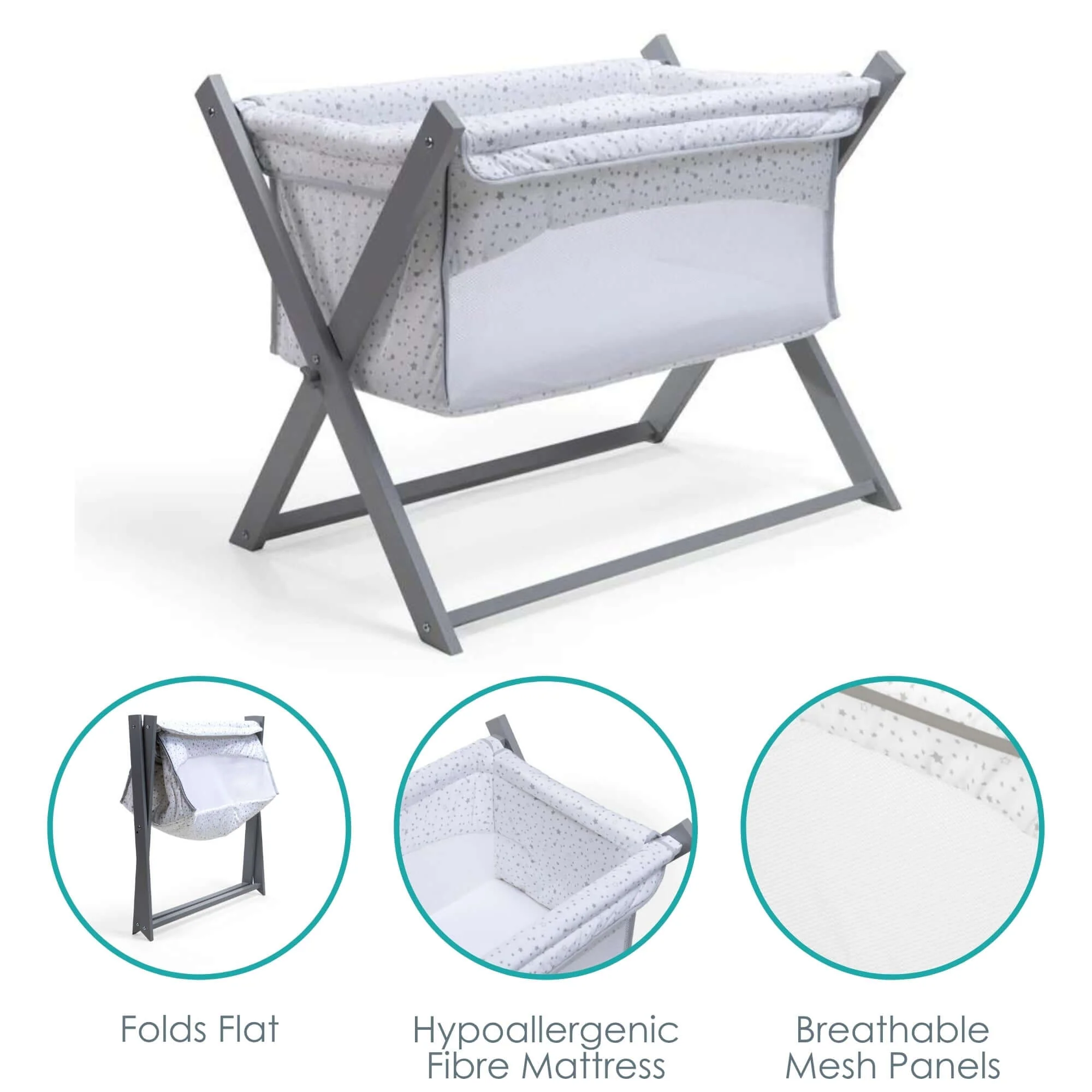 Stars & Stripes Folding Crib - Image 3