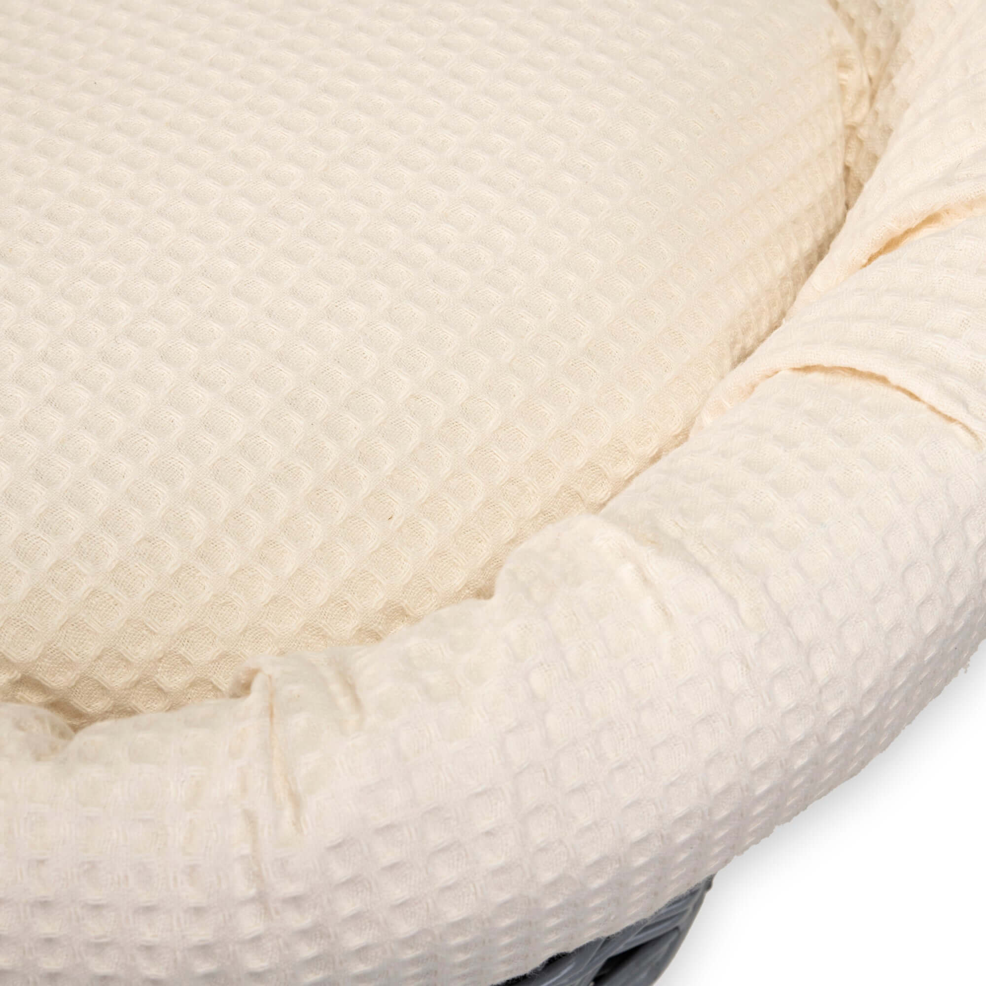Waffle Grey Wicker Moses Basket - Image 10