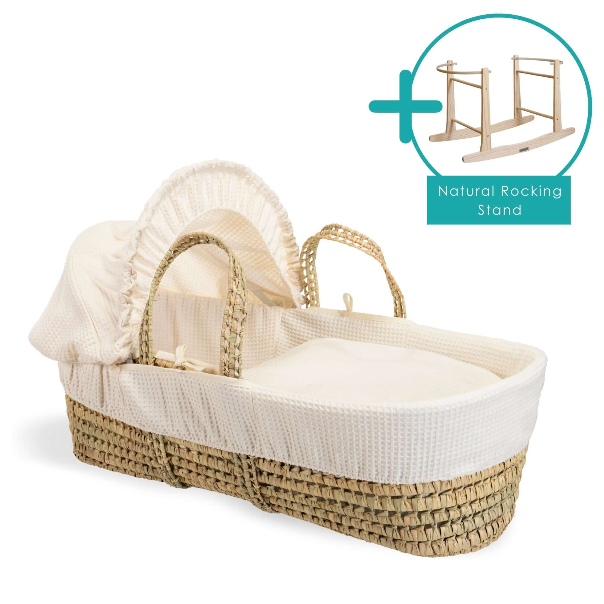 Waffle Palm Moses Basket - Image 13
